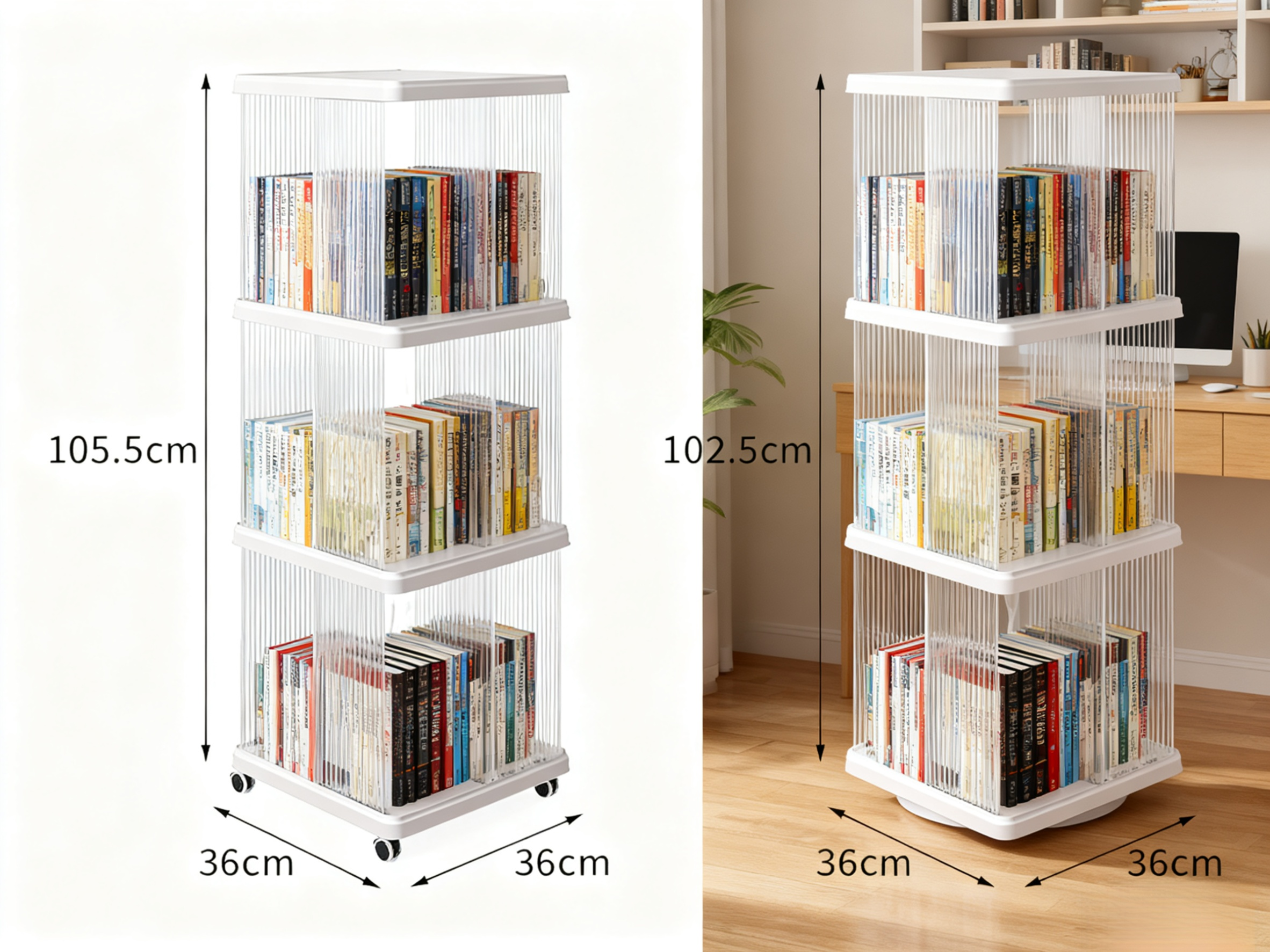 360도 회전 가정용 독서대 