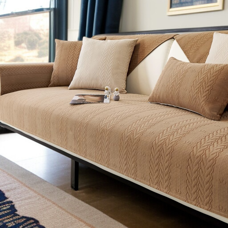 シュニール織ソファカバー ソファカバー ピュアカラー 滑り止め ホームユース ナチュラルコンフォート