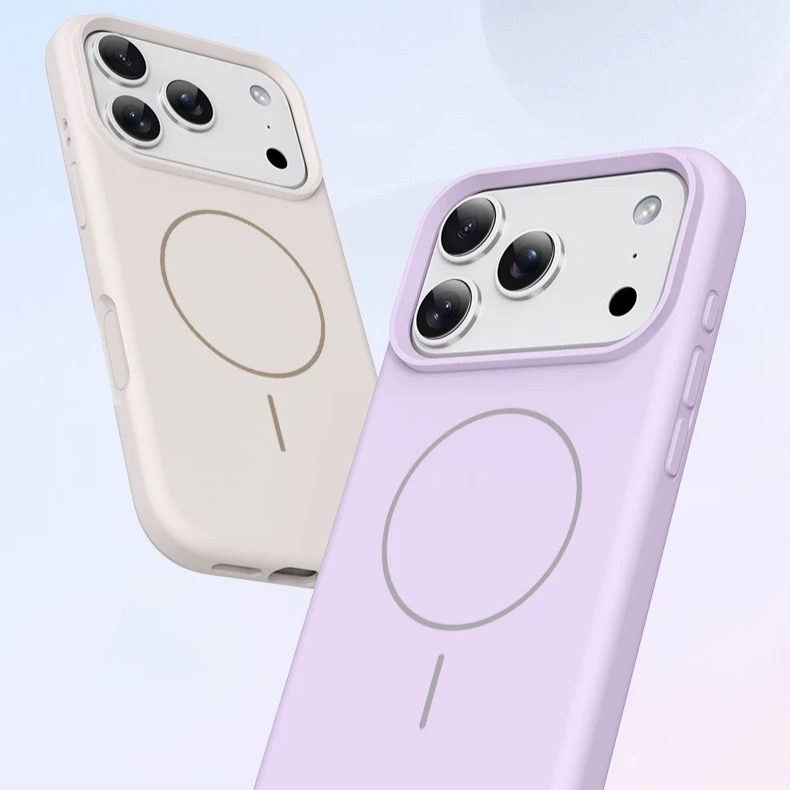 マグネット吸着タイプ無地リキッドスマホケース