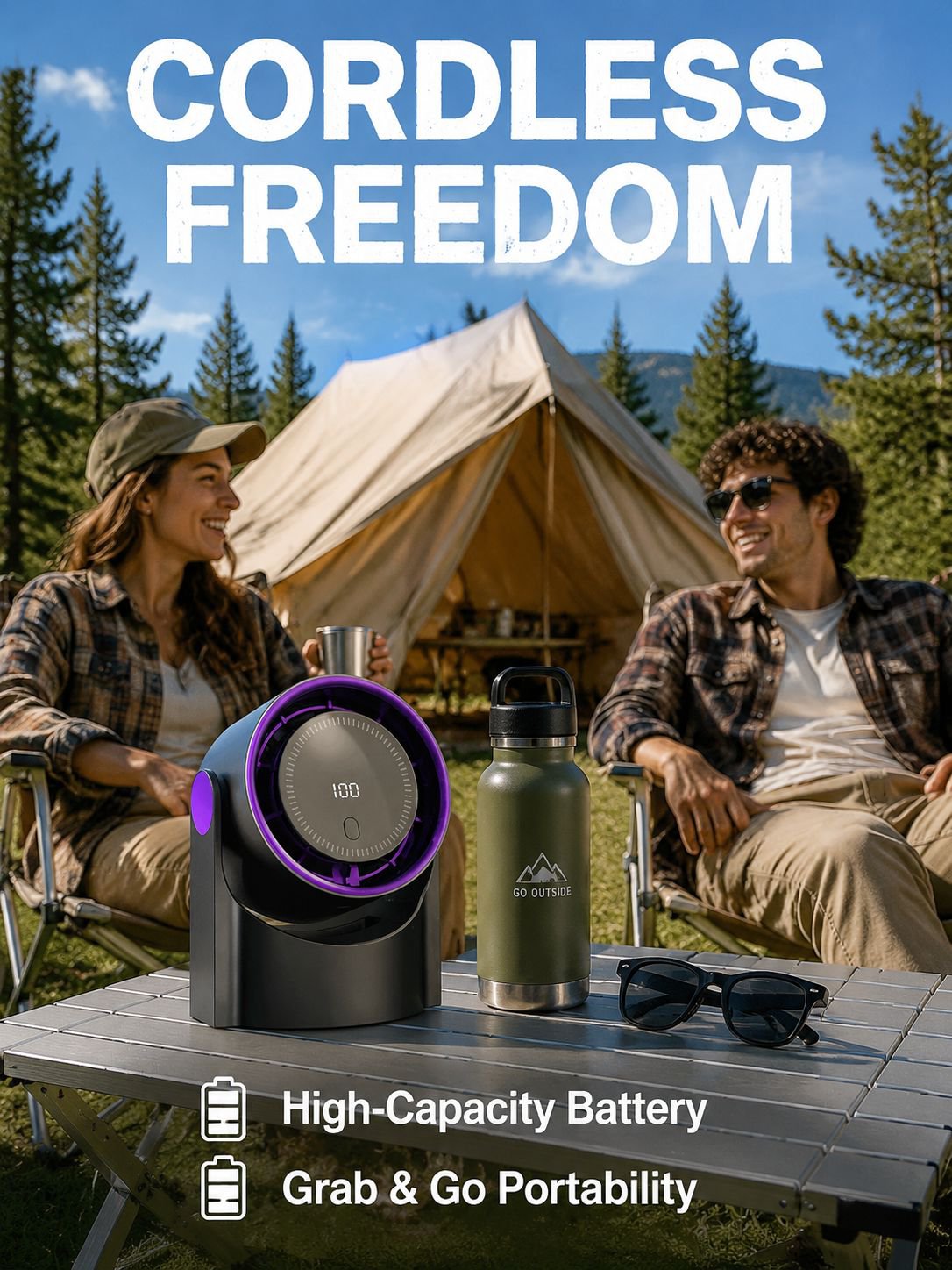 Portable USB Dual-Use Bladeless Air Circulator Fan
