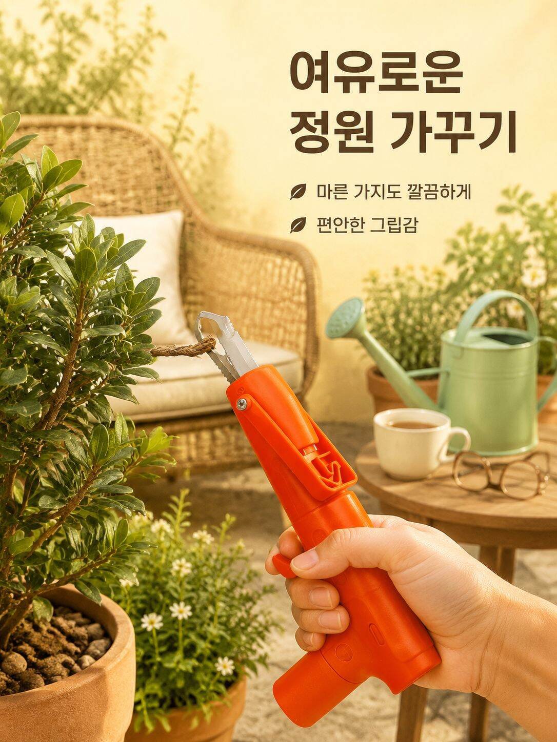 편안한 그립감의 원예 가지치기 가위