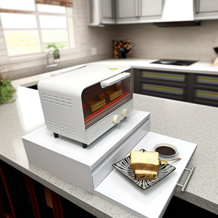 作業台として使えるキッチンラックの利用シーン