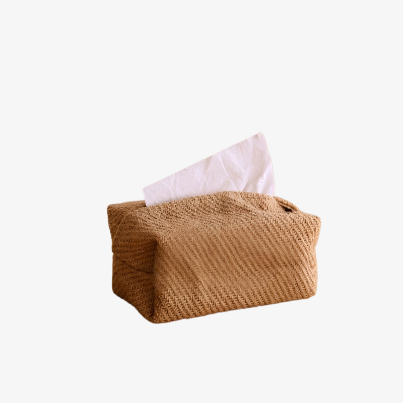 Boîte de rangement en lin et coton style japonais pour tiroir