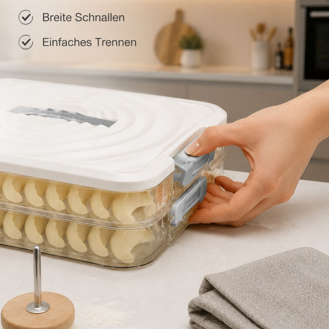 Mehrschichtige Dumplings Aufbewahrungsbox