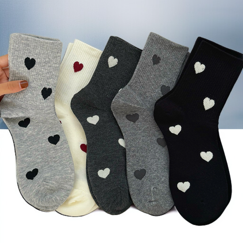 여자 사랑 가을 겨울 양말