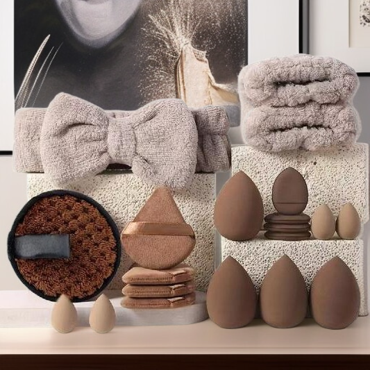 메이크업 퍼프 세트 대형 미용 도구 조합 세트 세안 퍼프