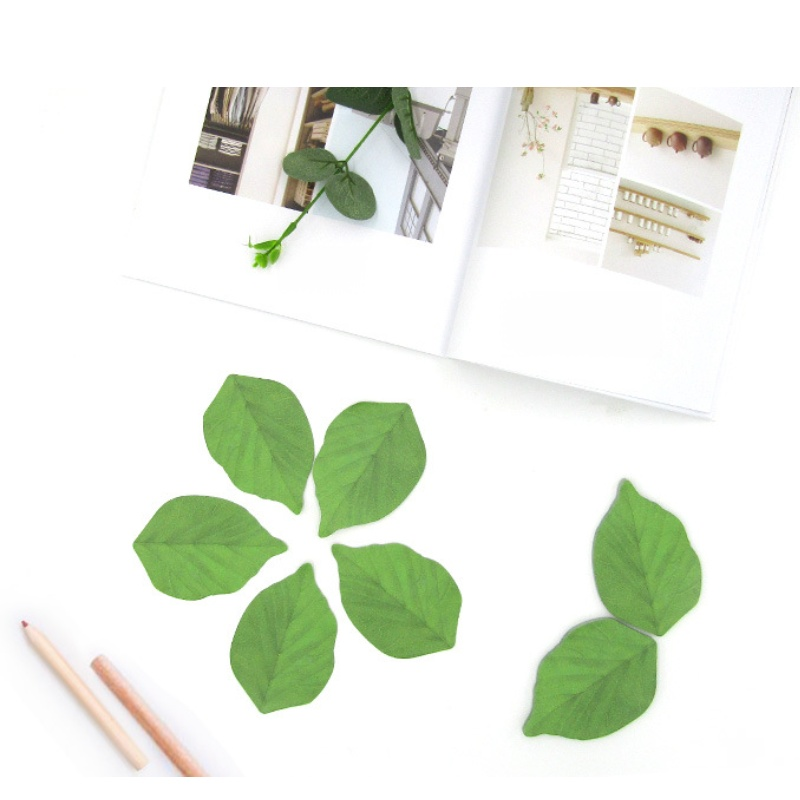 소원 메모지 나뭇잎 형태 메모장