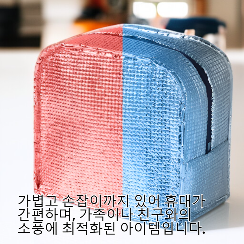 디에스 캠핑 피크닉 곰돌이 보온보냉백