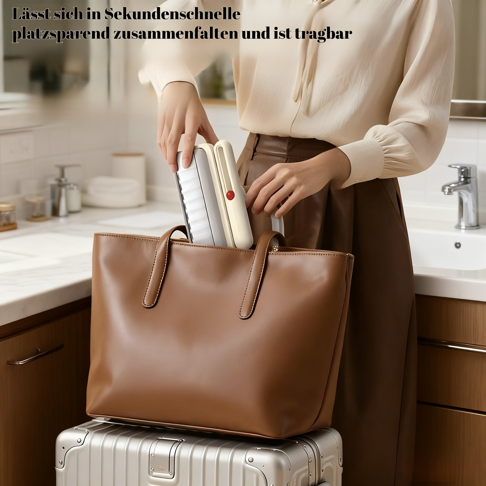 Zusammenklappbarer Fusselroller für Kleidung 