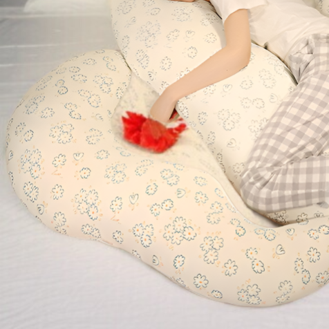 여성·남성용 아이스 실크 롱 필로우 임산부 사이드 슬리핑 다리 쿠션 침대 등받이