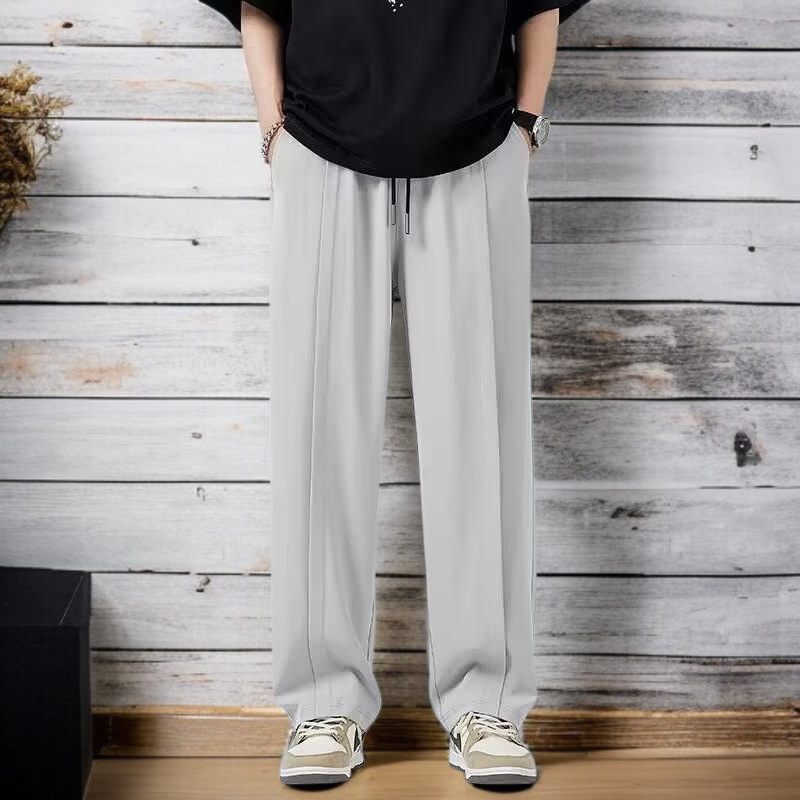 툭툭 캐주얼 정장바지 남성 일자핏 박시 트렌드 스트릿폭풍 남성 정장 바지 봄 패션