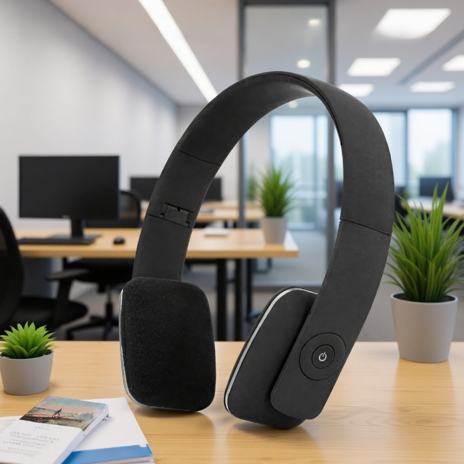 سماعة رأس لاسلكية قابلة للطي بتقنية بلوتوث، صوت واضح وعالي الدقة