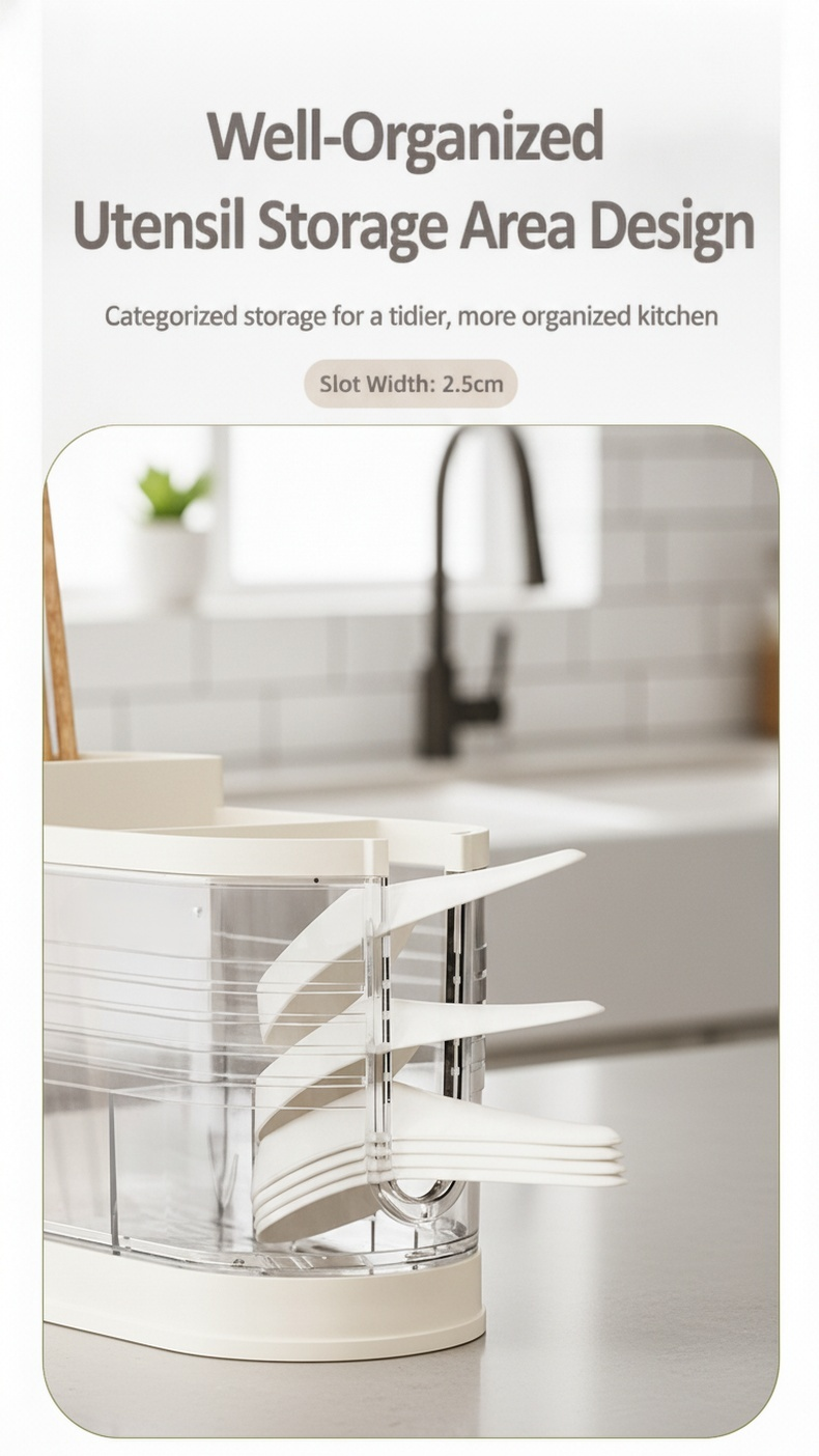 Hygienic utensil organizer for chopsticks