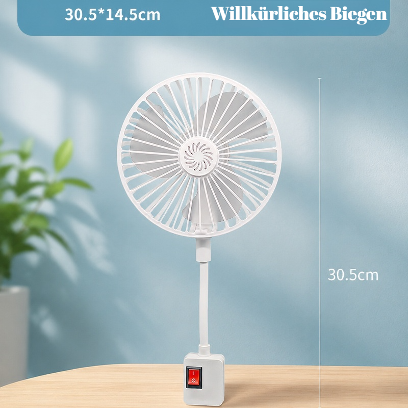 Stilvoller Haushaltsventilator mit mehreren Steckdosen