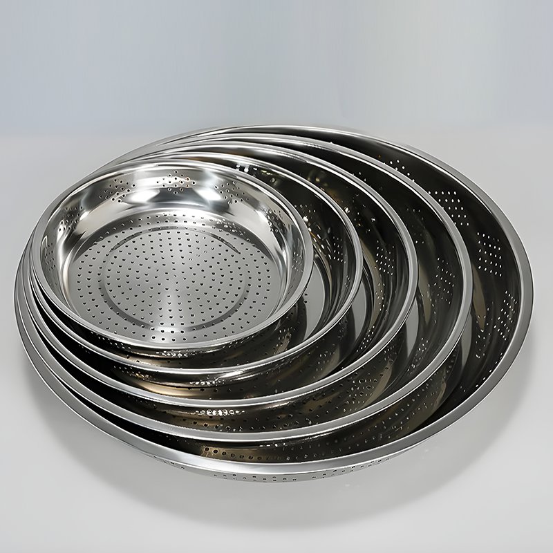Multi functional circular steaming tray