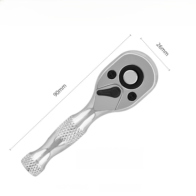 Short-handled ratchet wrench