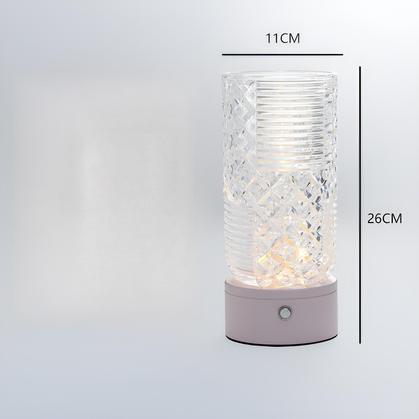 Vase LED style nordique avec éclairage d'ambiance