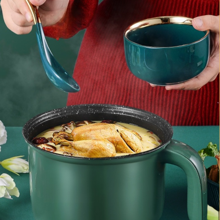 小型多機能電気鍋 家庭用低消費電力 安全な自動電源オフ設計