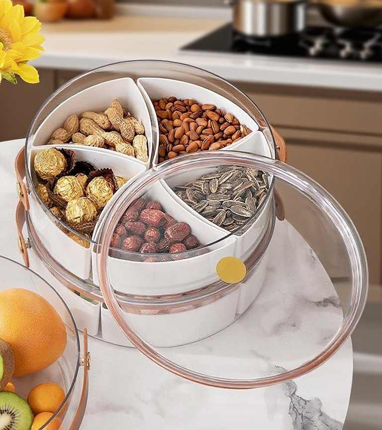 뚜껑을 분리하여 사용하는 과일 트레이