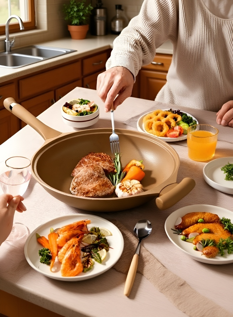 Cocción de guisos en olla de barro doméstica