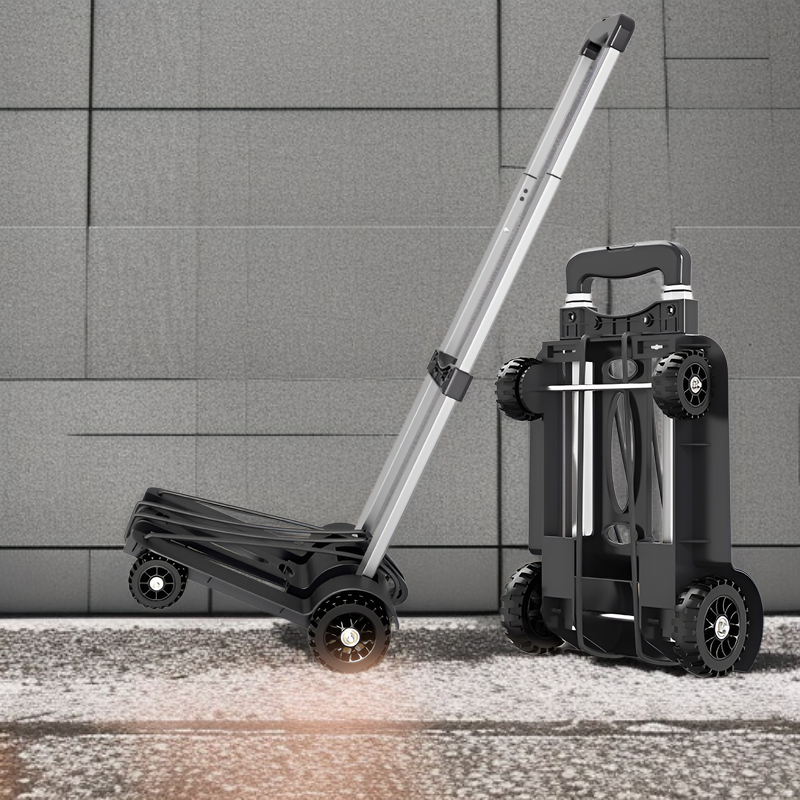 Utility cart with spacious storage for groceries