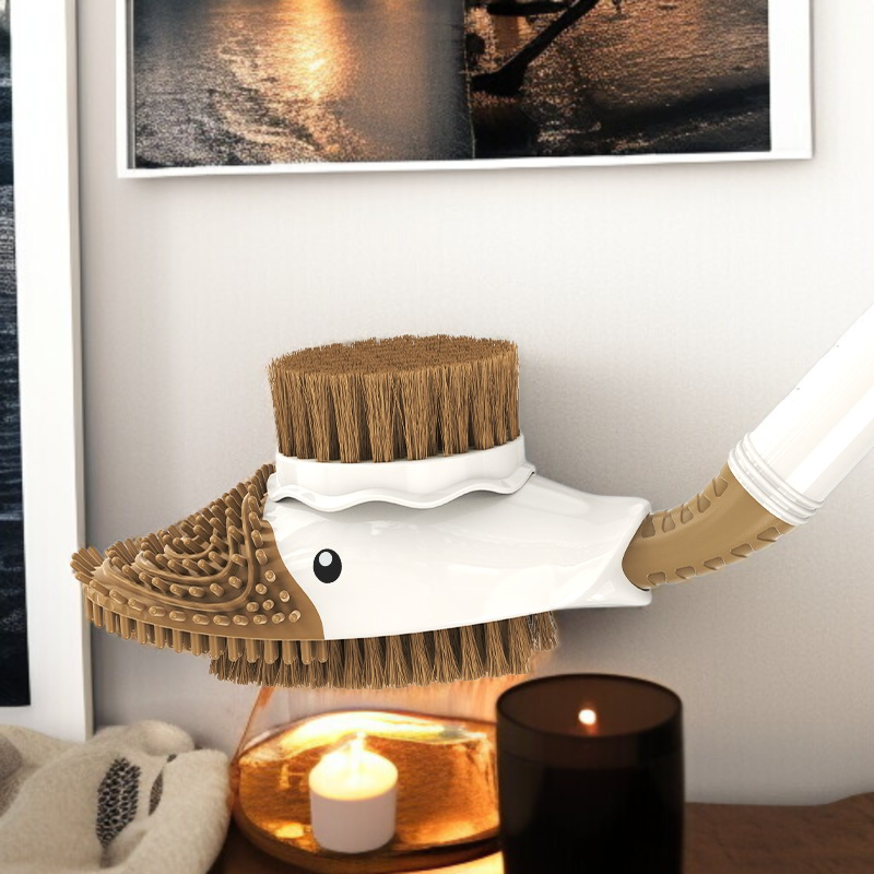 벽걸이 변기브러쉬 액체청소 러버덕 실리콘 변기브러쉬 화장실청소신기