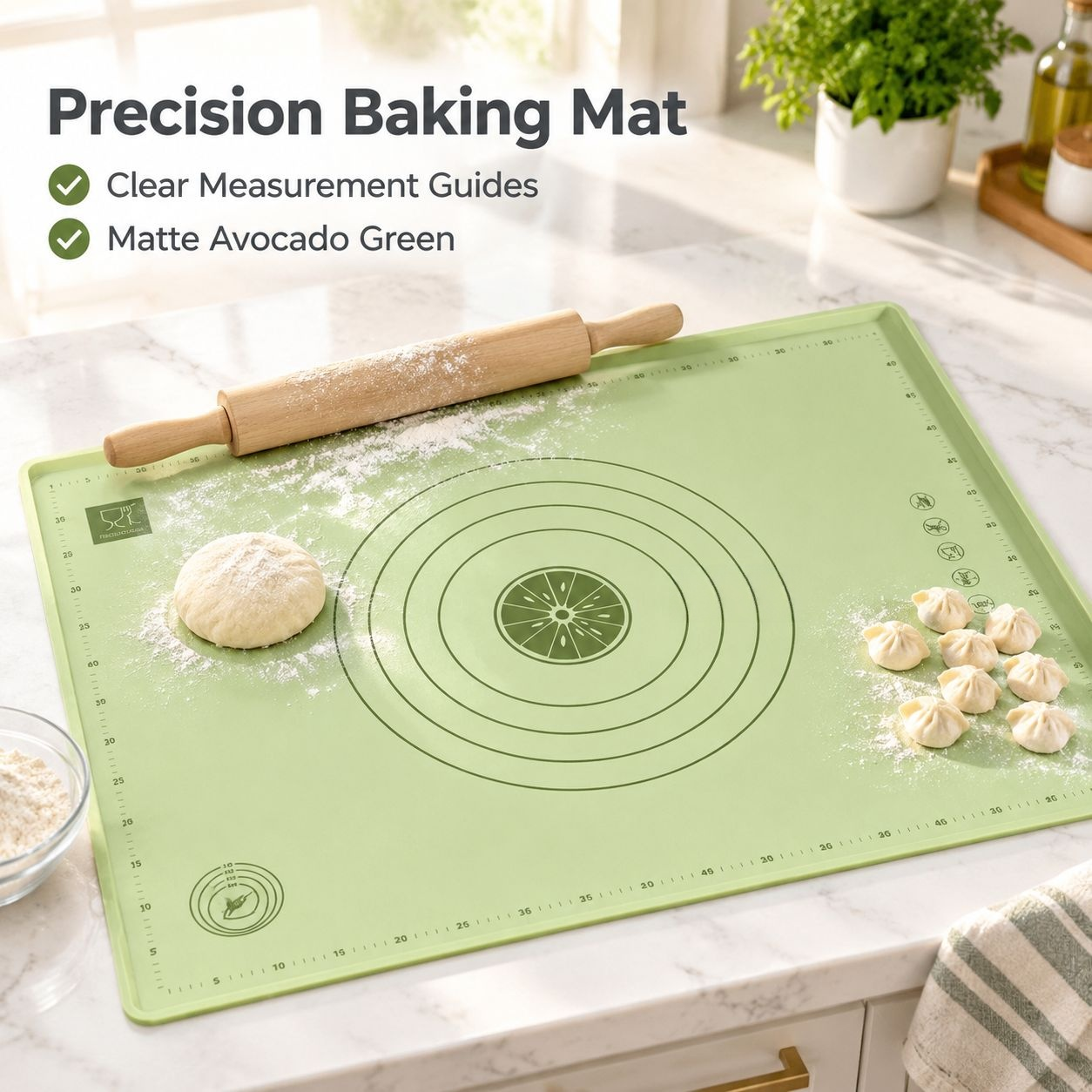 Non-slip Silicone Dough Rolling Mat