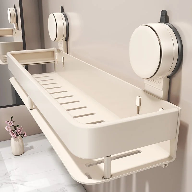 Estante de baño con ventosas, sin perforación