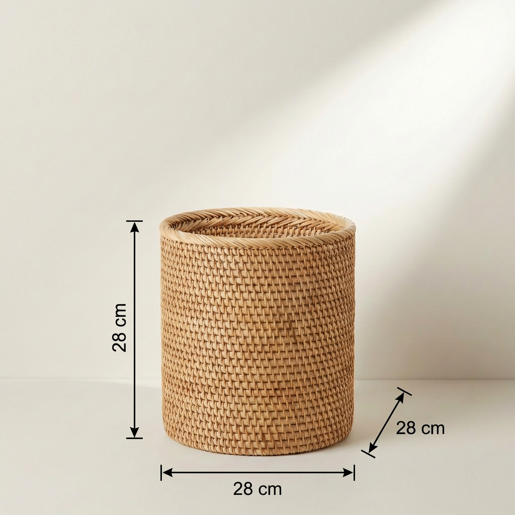 Eco-friendly woven basket set for living room