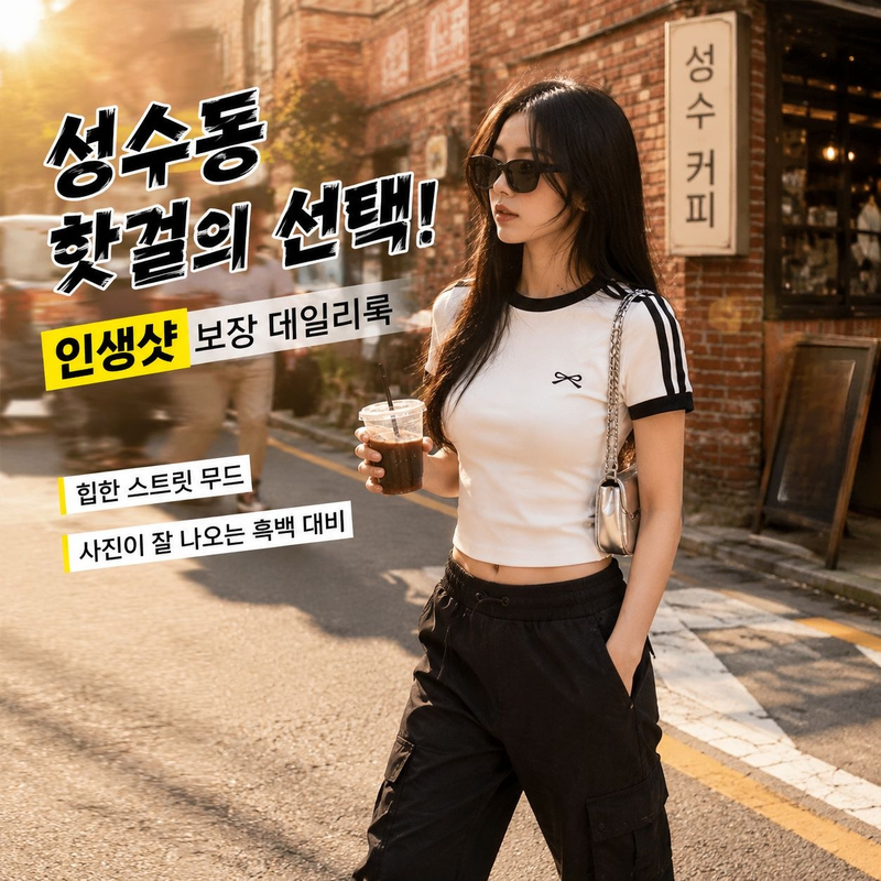 여성용 경량 면 배색 반팔 티셔츠