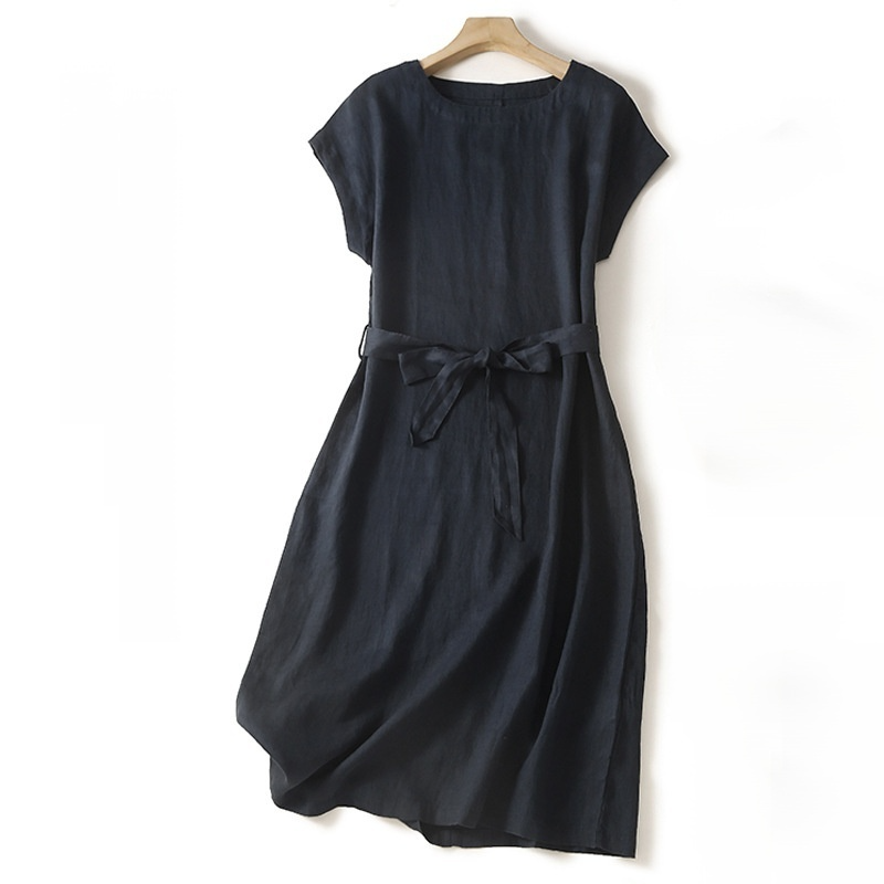 Summer Style Retro Cotton Linen Dress