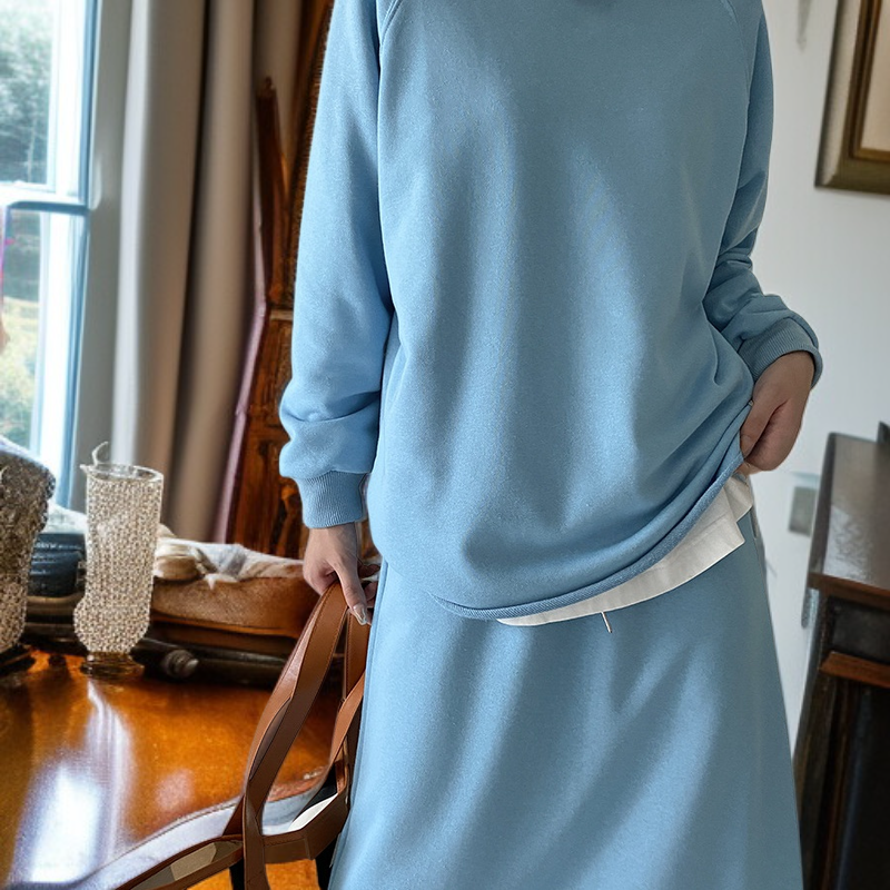 مجموعة تنورة وسترة SN2003 الحصرية للنساء لإطلالة عملية أنيقة