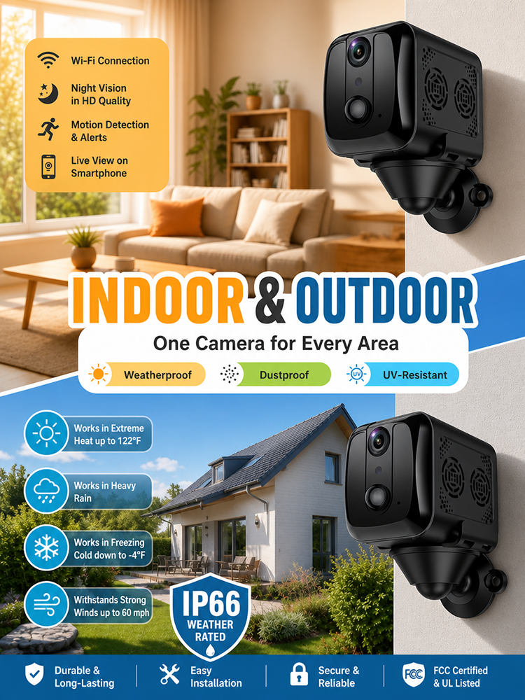 [Dual-Band Wi-Fi] Infrared Security Camera