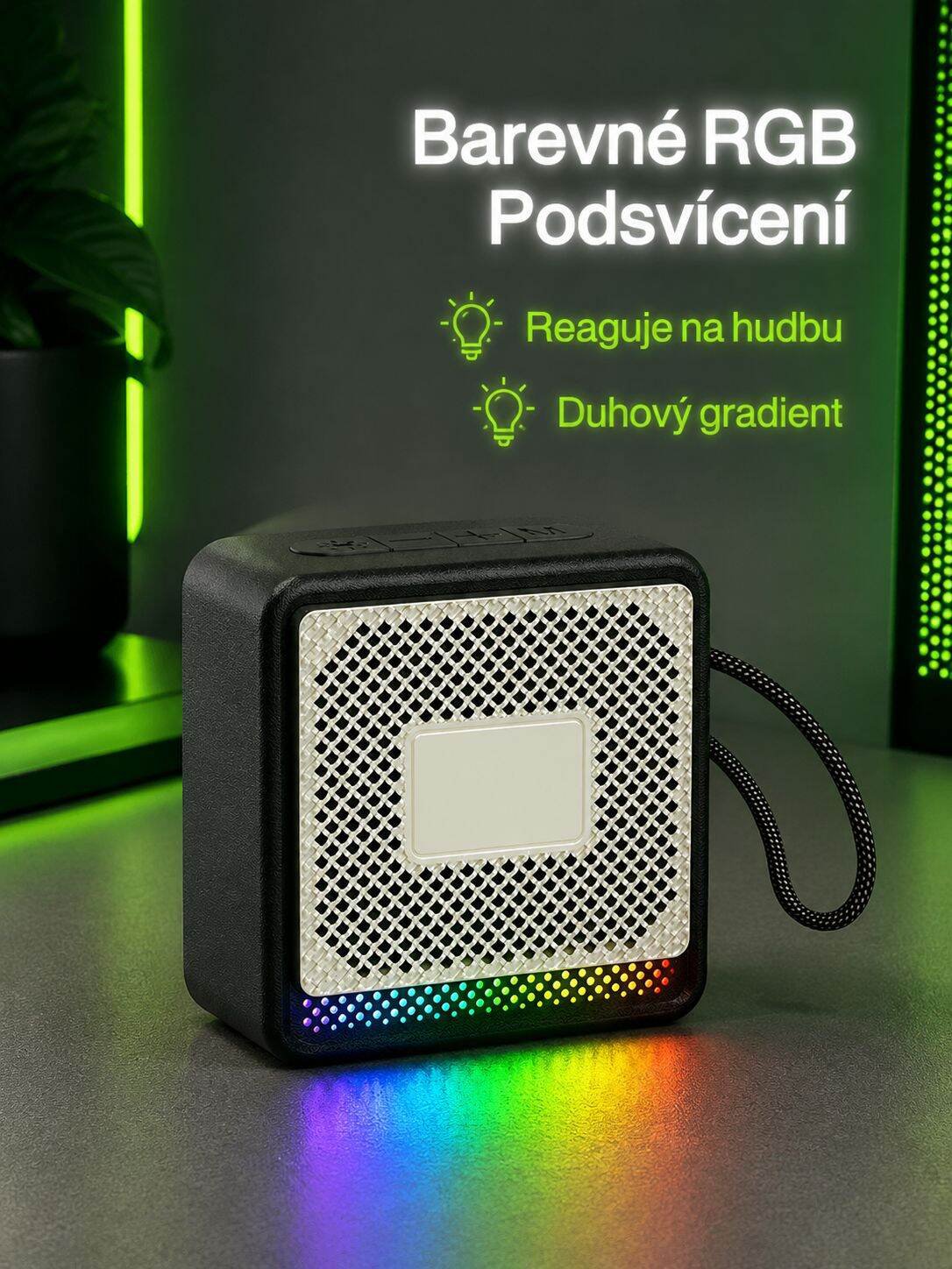 Přenosný bezdrátový Bluetooth reproduktor