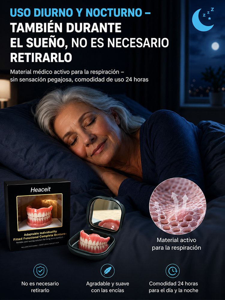 Estuche portátil para dentaduras postizas