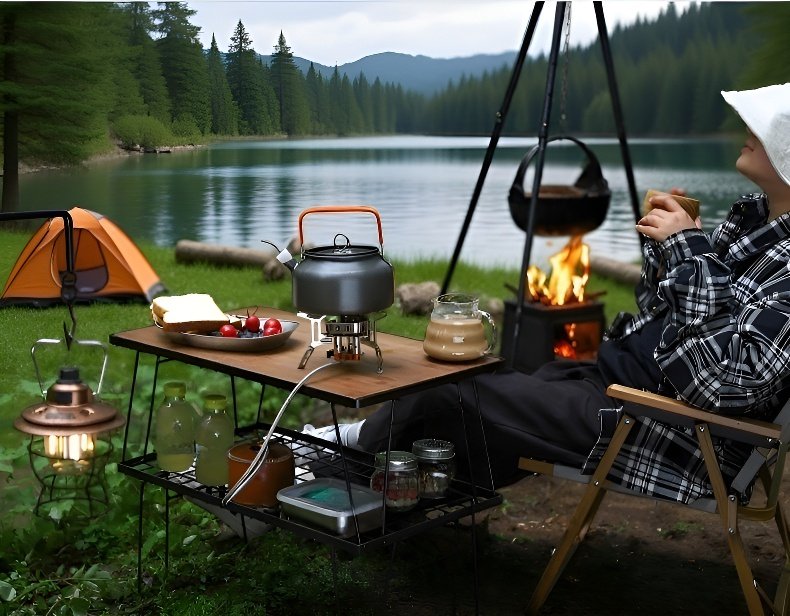 屋外バーベキュー用カセットバーナー