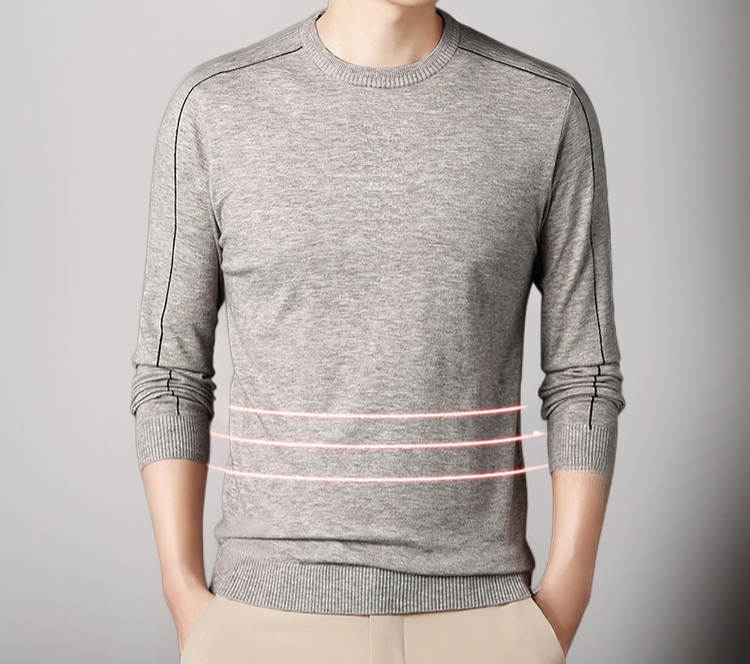 겨울용 남성 터틀넥 스웨터 디테일