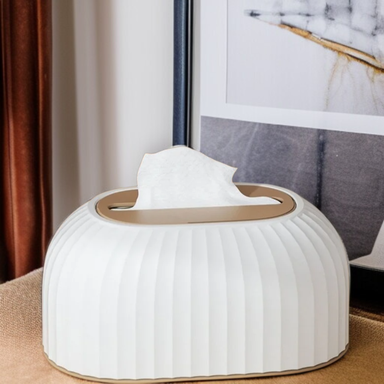 家庭用卓上ストライプ引き出しボックス ティッシュオーガナイザー リビングティッシュボックス