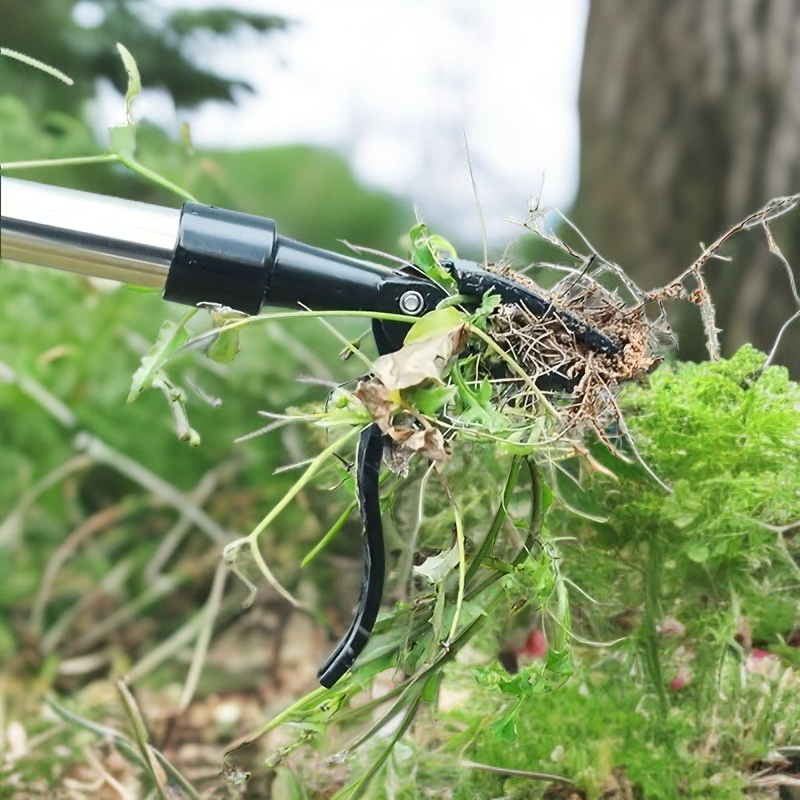 Weed puller with aluminum claw