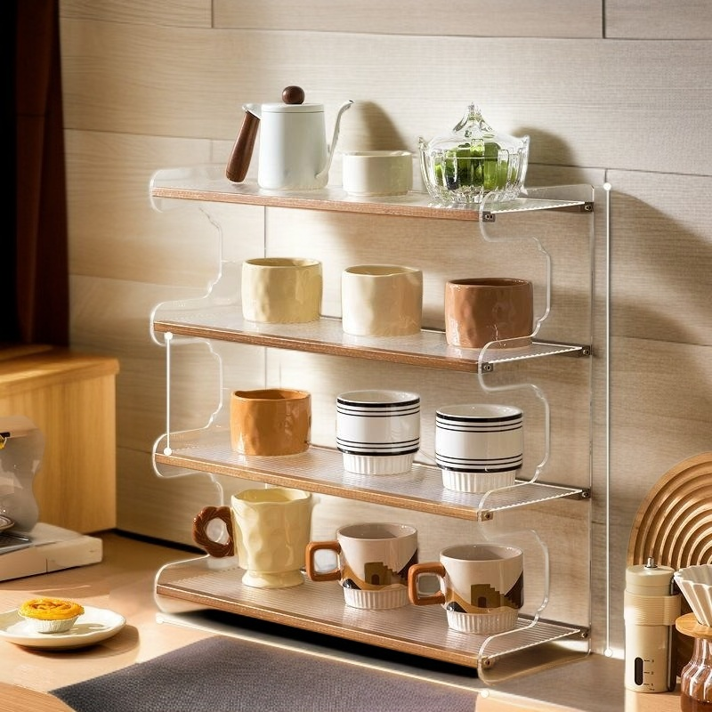 Desktop storage rack household table storage rack dining table organizer desk multi-layer bookshelf 