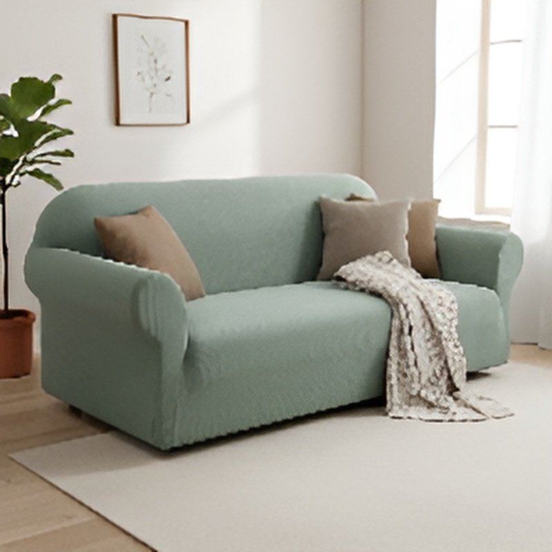 Waterproof Stretch Sofa Cover, Plain Design, Chaise Lounge Combination Sofa Protector