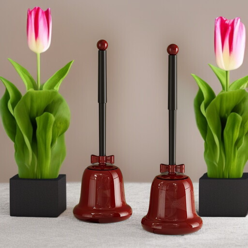 Cepillo de inodoro doméstico de pie, con función refrescante, diseño de mango largo