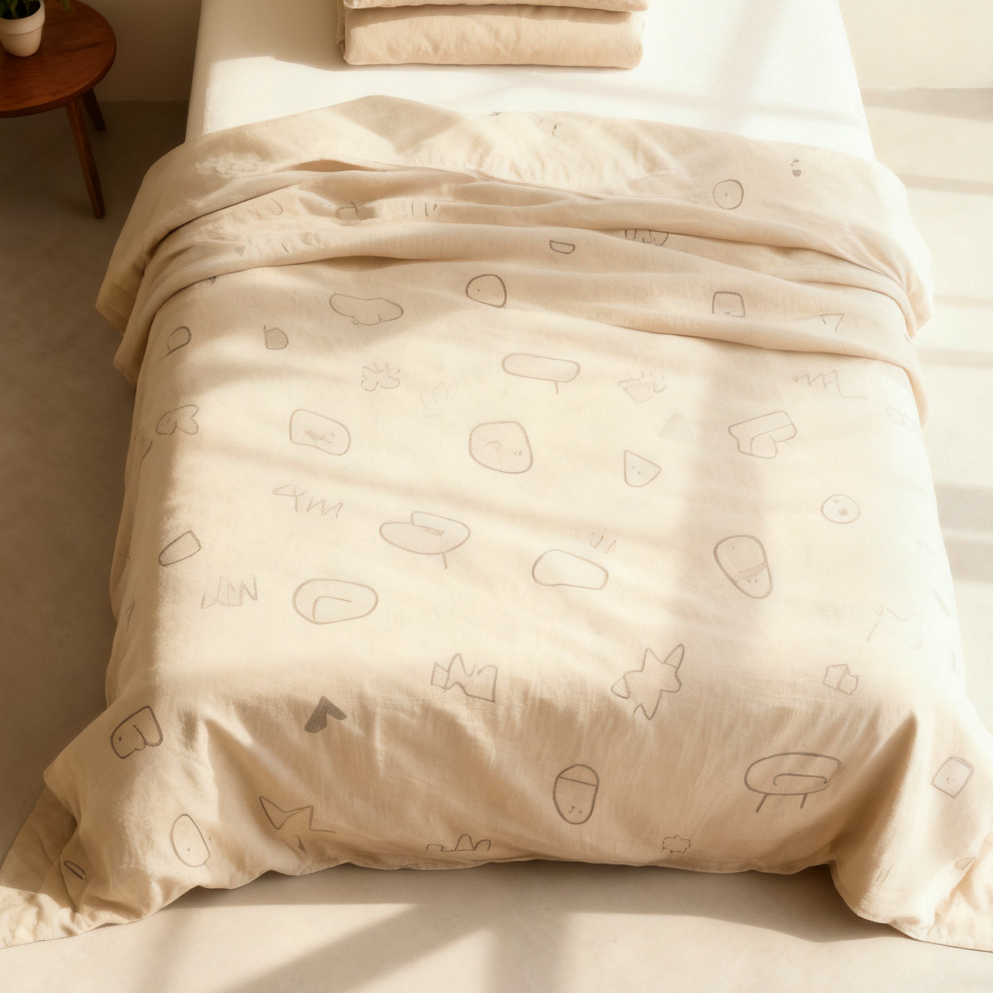 100% 면 침구 4종 세트 전체 이미지