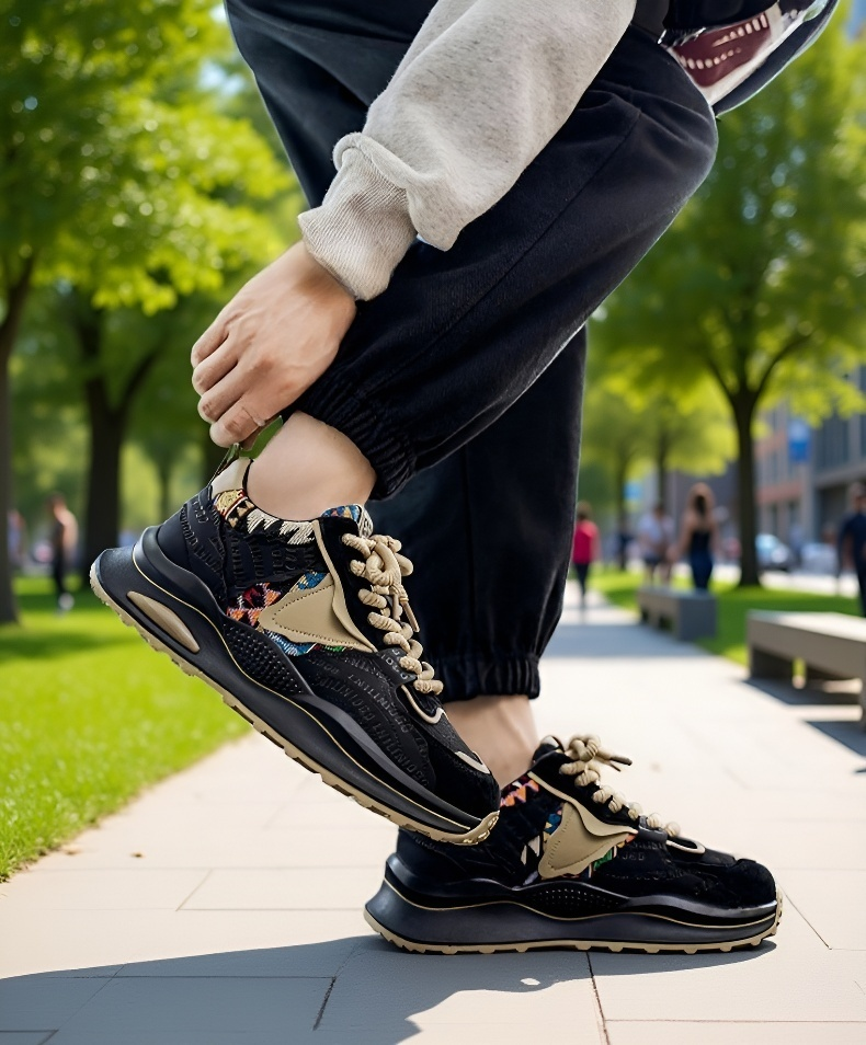 シンプルコーデに合うチャンキースニーカー着用例