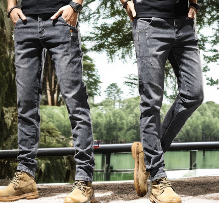 실생활 코디에 어울리는 남자 스판 청바지