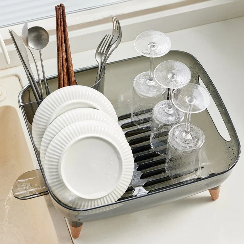 多功能分區家用水槽瀝水碗架