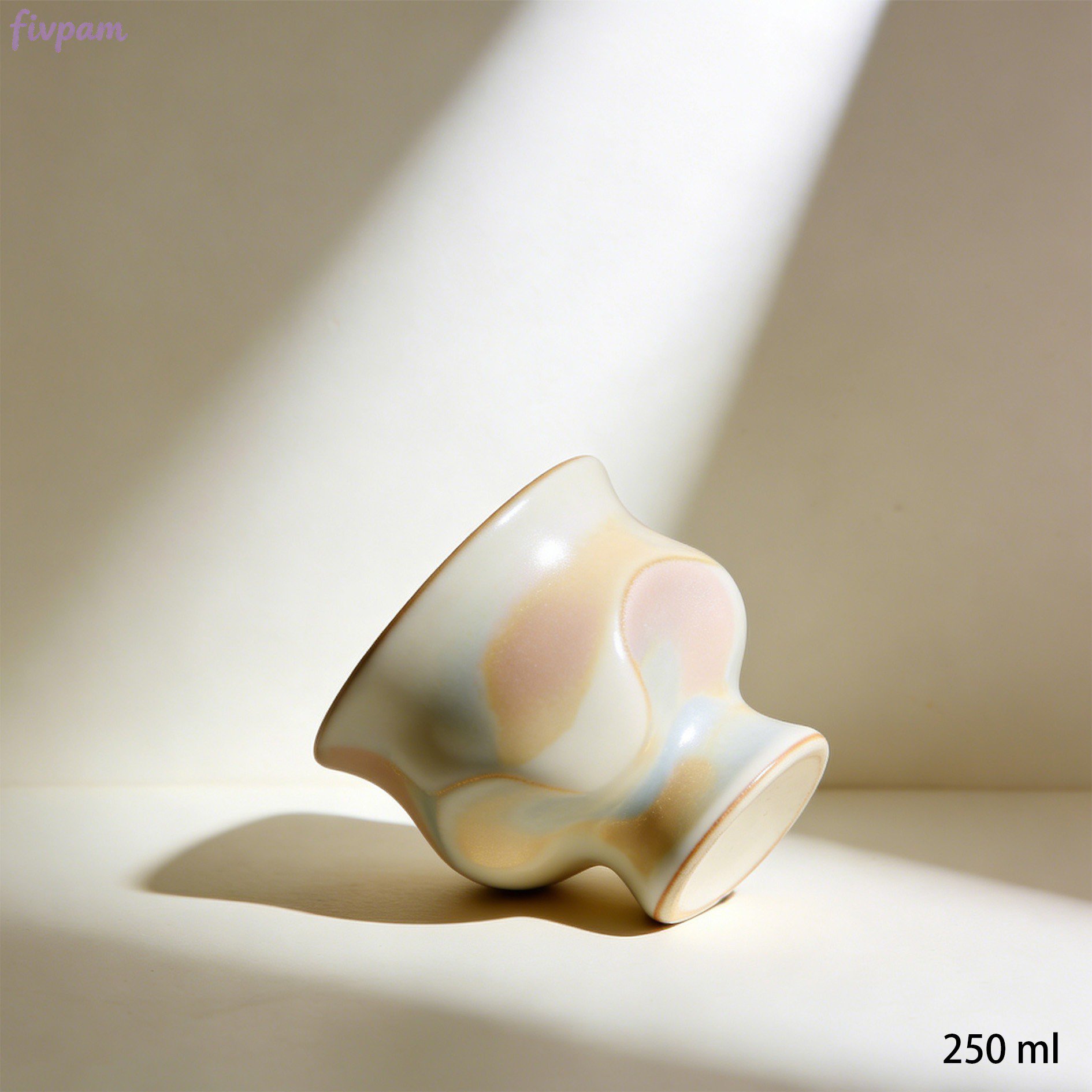 ハンドメイド陶器マグカップの質感