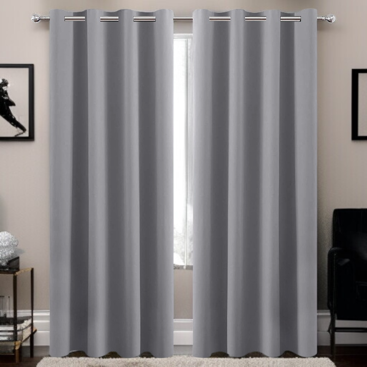 완제품 고정밀 침실 단열 차광 커튼 거실 펀치 프리 커튼