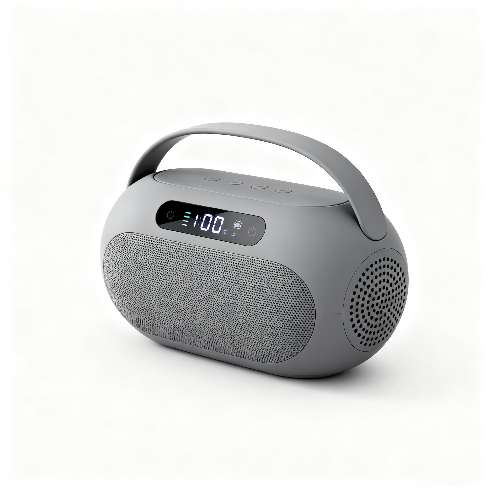 심플 그레이 포터블 스피커