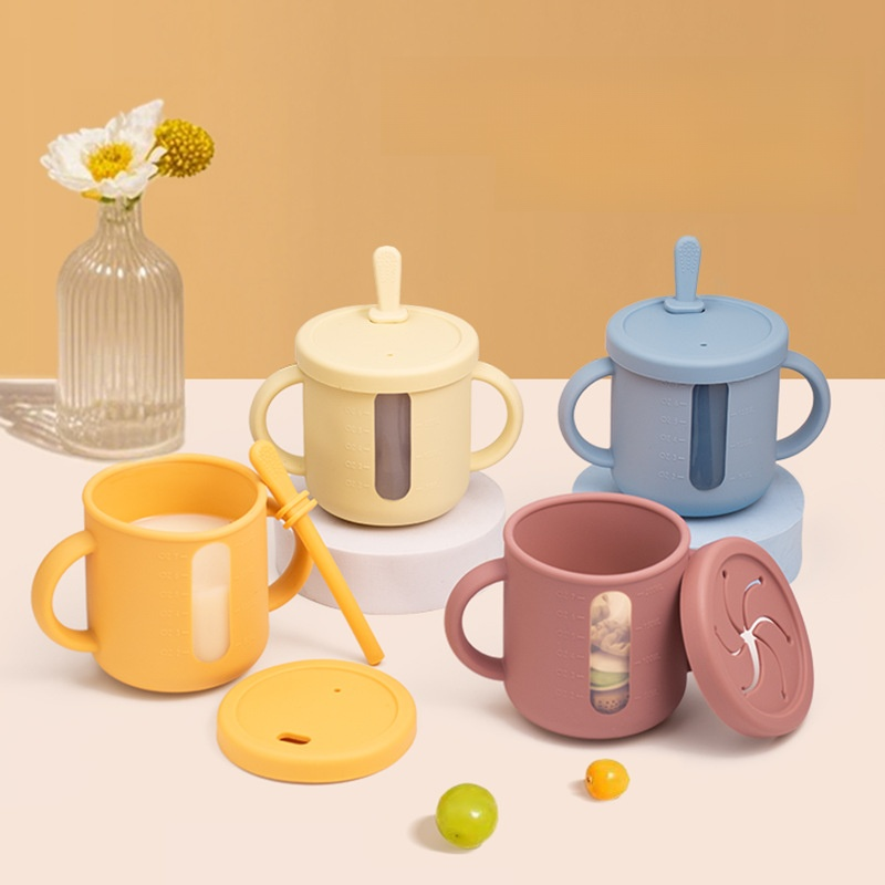  防摔透明刻度雙耳設計